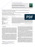 An Improved Method for the Preparations of Nanostructured Lipid Carriers