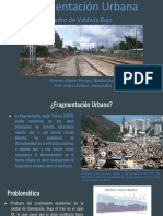 Fragmentación Urbana Pedro de Valdivia Bajo