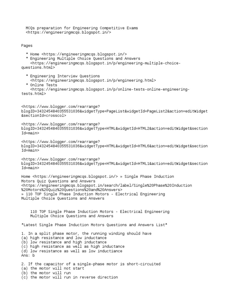 110 TOP Single Phase Induction Motors Electrical Engineering Multiple