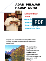 Adab Adab Pelajar Terhadap Guru