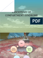Fasciotomy of Compartment Syndrome