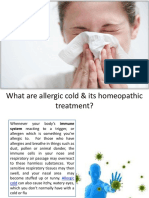 What Are Allergic Cold and Its Homeopathic Treatment