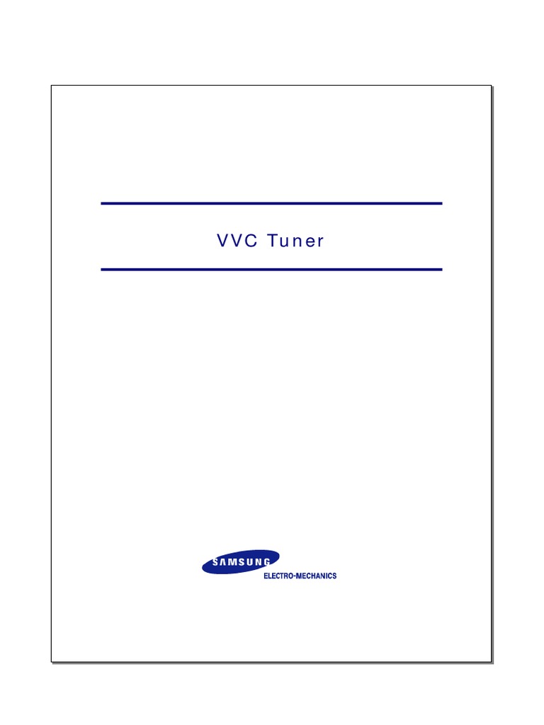 VVC Tuner Datasheet PDF | PDF
