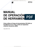 Manual Operacion Herramientas Grupo 223 2454 Motores 3114 3116 3126 Mui Cat