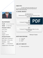 Raj Kumar 11bme1108 Resume