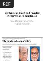 Contempt of Court in Bangladesh 