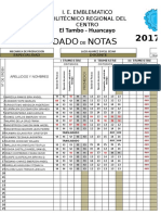 NOTAS 1° F-G -K-L-M- 2017