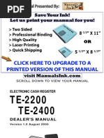 TE-2200-765 Dealer Manual PDF