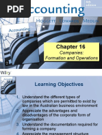 Companies: Formation and Operations Companies: Formation and Operations