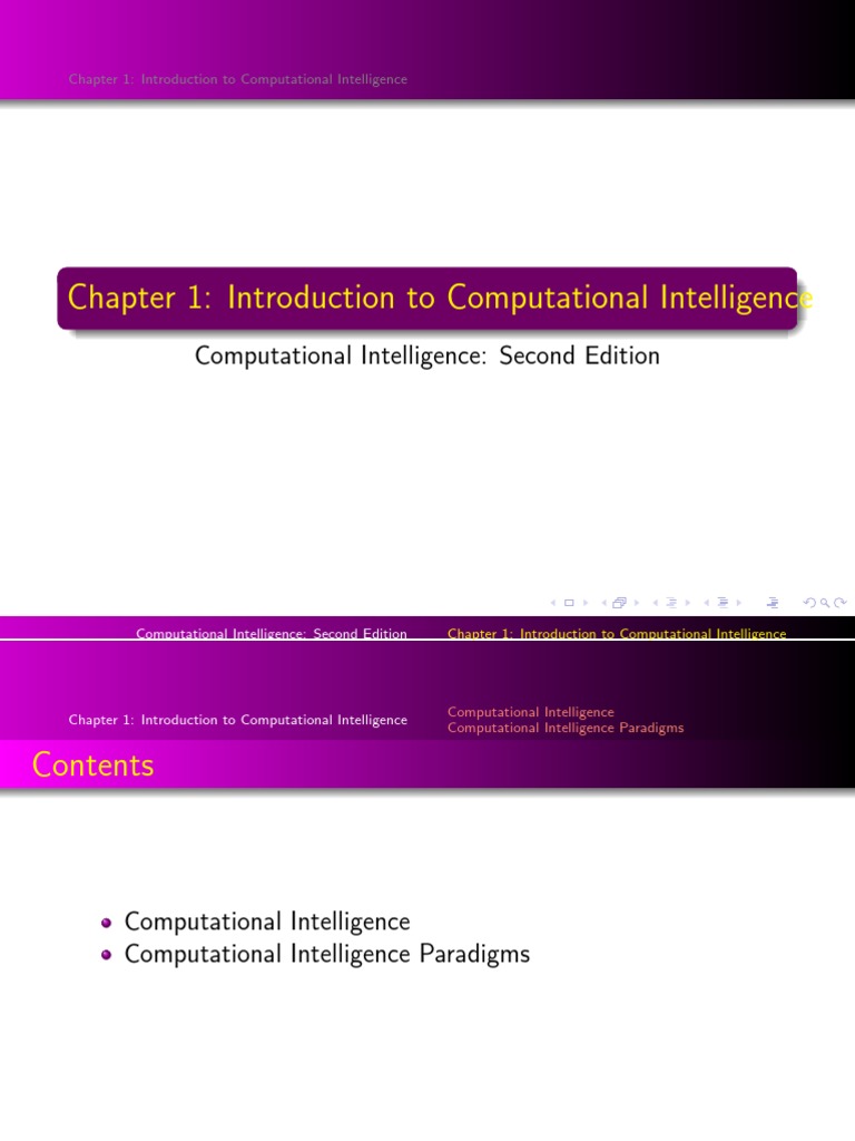 Introduction to Computational Intelligence | PDF
