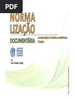 JORGE, Ana Cristina. Normalização Documentária