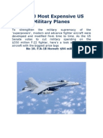 Top 10 Most Expensive US Military Planes