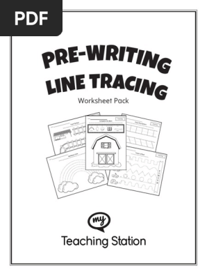 pre writing line tracing worksheet pack pdf