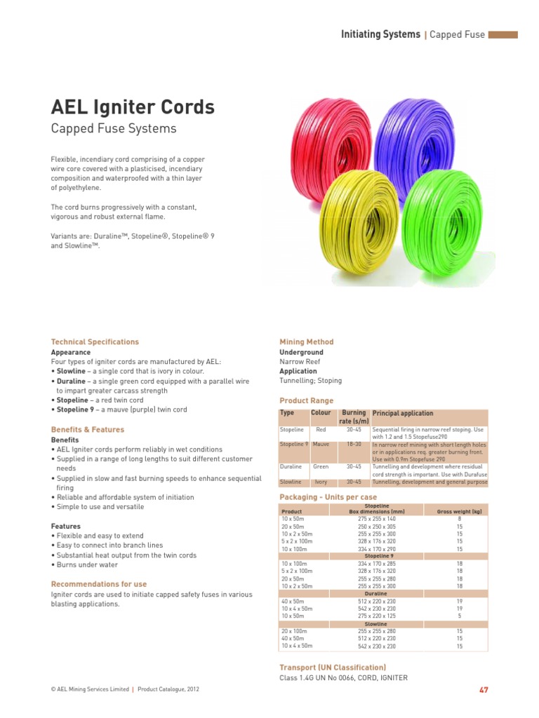 Ael Igniter Cords Nature
