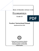 G.C.E. (Advanced Level) Economics