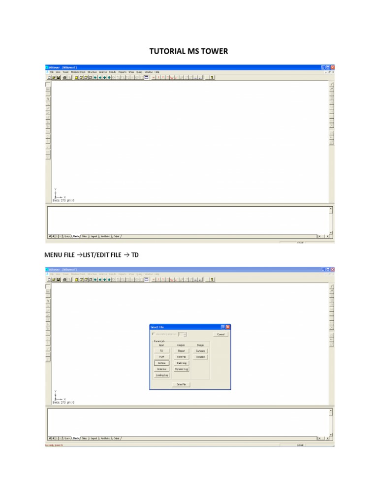 MS Tower Analysis Tutorial | PDF