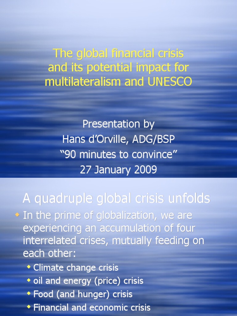 Impact of the Global Financial Crisis | PDF | Business | Millennium ...