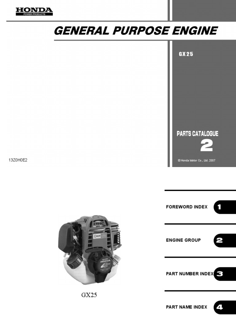 Honda Gx25 Engine Parts Diagram Pdf | Reviewmotors.co