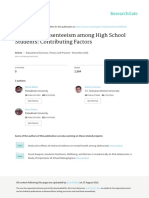 The School Absenteeism Among High School Students