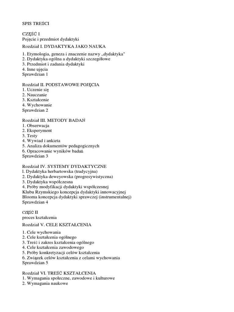 Wprowadzenie Do Dydaktyki Ogólnej Okoń Pdf