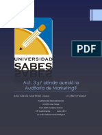 ¿Y Dónde Quedó La Auditoría de Marketing?