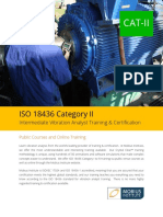 ISO 18436 Category II Vibration Analyst Training