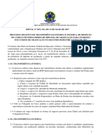 Processo Seletivo de Reopção de Diploma de Graduação No Segundo Semestre de 2017