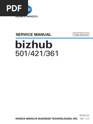 Konica Minolta Bizhub 361 421 501 Service Manual Pdf Ac Power Plugs And Sockets Microsoft Windows