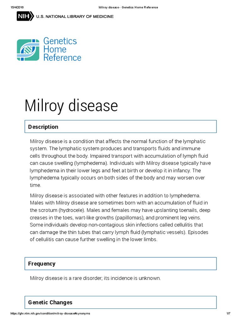 Milroy Disease Prognosis _ Primary Lymphedema – RIKCXQ