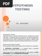 Chapter 8 Hypothesis Testing of the Mean -One Population