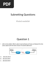 Subnetting Questions 1