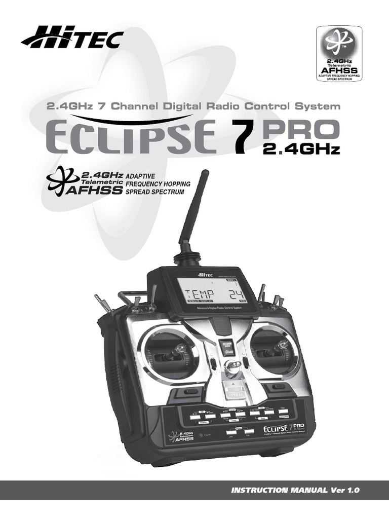 Hitec Eclipse 7 User Manual Overview | PDF | Battery (Electricity ...