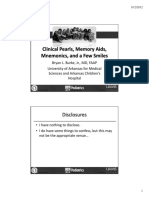 Clinical Pearls and Memory Aids for Pediatricians