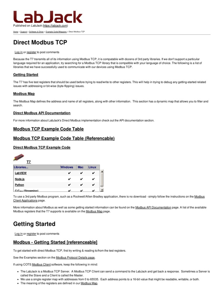 Labjack T7 Pro Python v9306.1blu.de