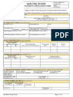 (IFV) Employment Application Form