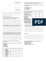 Community Needs Assessment Questionnaire