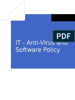 IT Policies-Anti-Virus and Malicious Software Policy