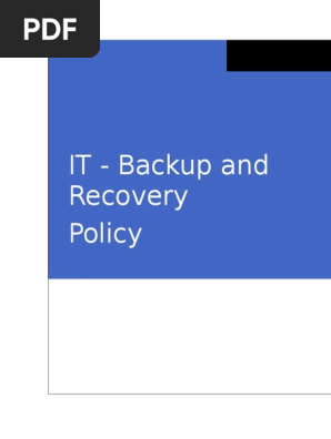 5.IT Policies-Backup and Recovery Policy