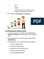 Chapter 5: GROWTH Human Growth Pattern