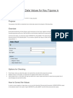 How To Check Data Values For Key Figures in Planning Area