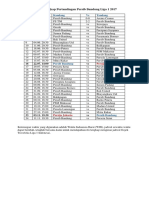 Jadwal Lengkap Pertandingan Persib Bandung Liga 1 2017