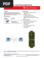 Data Isolation For Loop-Powered Applications: TI Designs