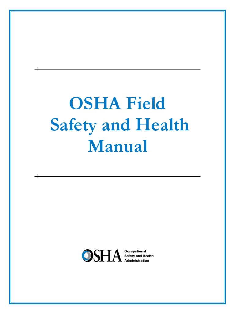 OHSA Field Safety Manual.pdf Occupational Safety And Health