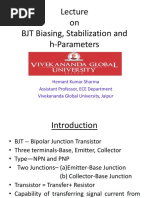 Hemant PPT BJT Biasing H Parameters