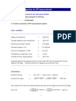 Calculation - Capacitor For PF Improvement