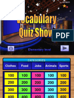 Vocabulary Quiz Show