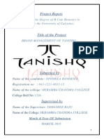 Brand Management of Tanishq