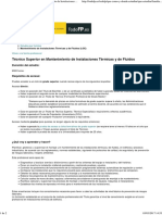 Portal Todo FP Técnico Superior en Mantenimiento de Instalaciones Térmicas y de Fluidos