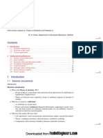 Introduction to Elasticity and Plasticity Theory