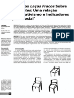 Os Efeitos Dos Laços Fracos Sobre Os Laços Fortes: Uma Relação Entre Associativismo e Indicadores de Capital Social